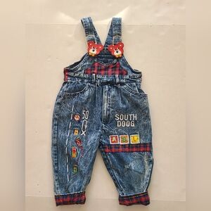 Rare Y2k Vintage Toddler Overalls  3T Vintage Rap Overalls Vintage South Pole